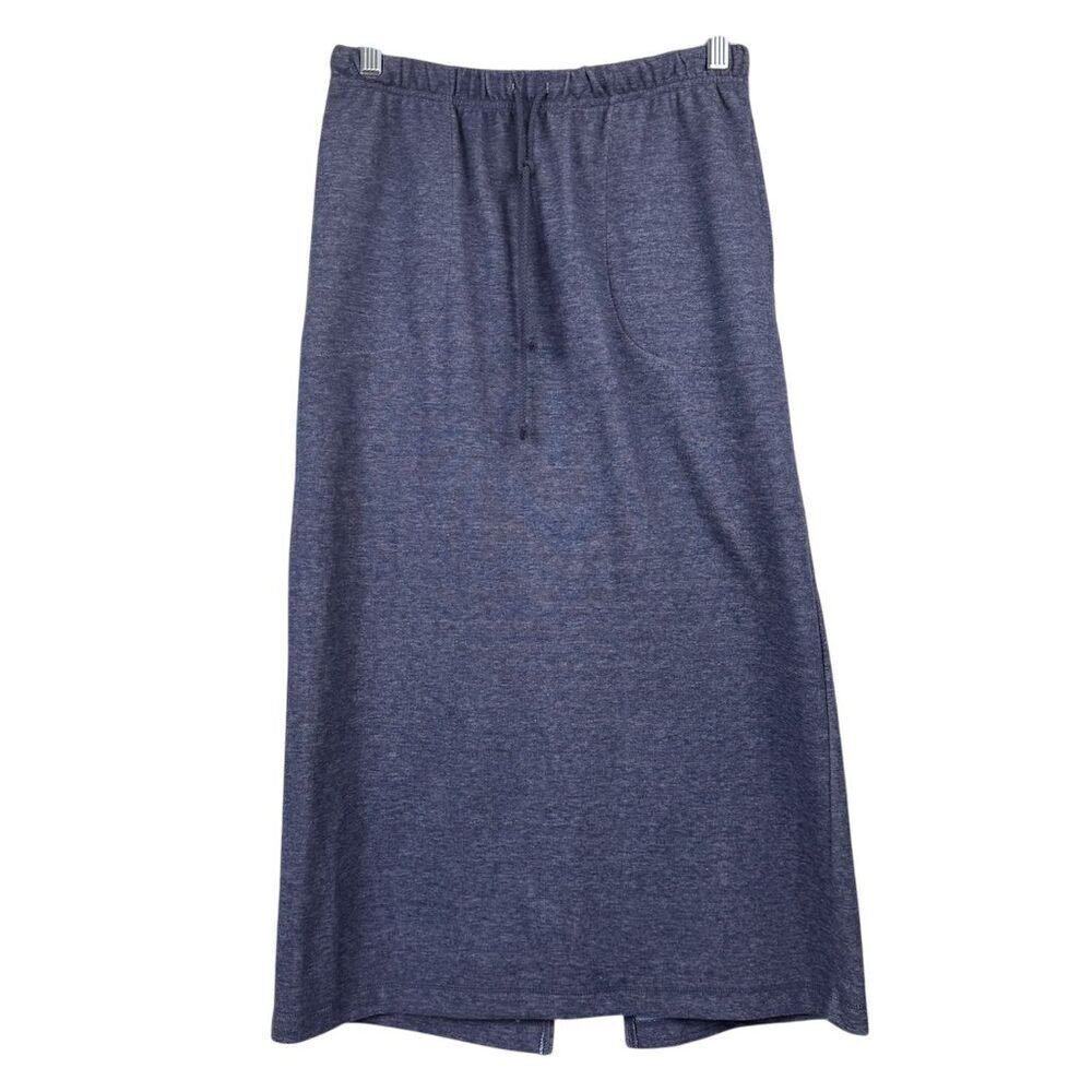 Liz Claiborne Villager Petite Blue Knee Length Pencil Skirt Size M Casual